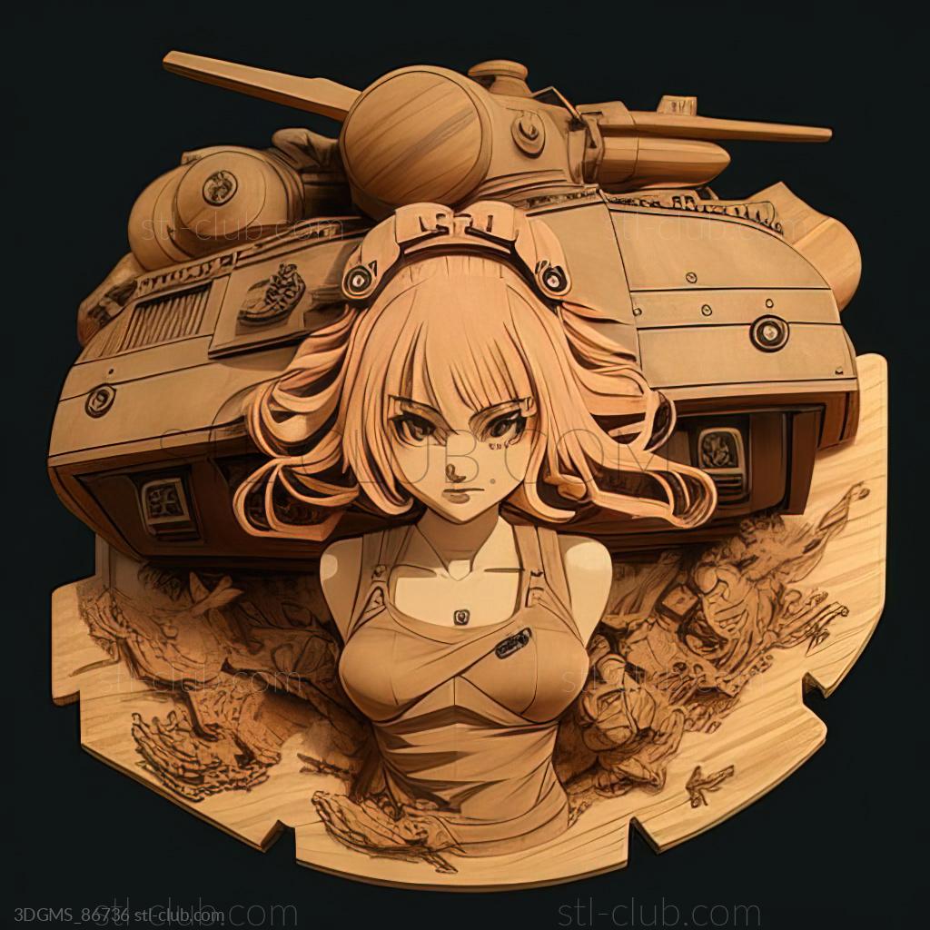 Игра Girls und Panzer Master the Tank Road, Игры 3D модель для ЧПУ: STL /  MAX (obj)